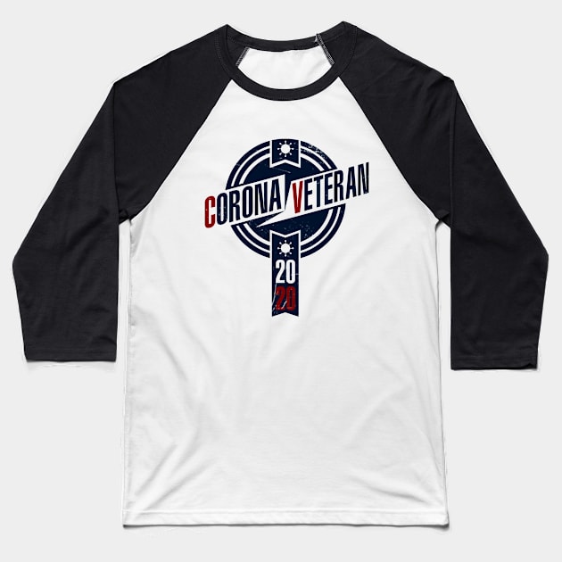 Corona Veteran 2020 Logo Vintage Baseball T-Shirt by GreekGeek